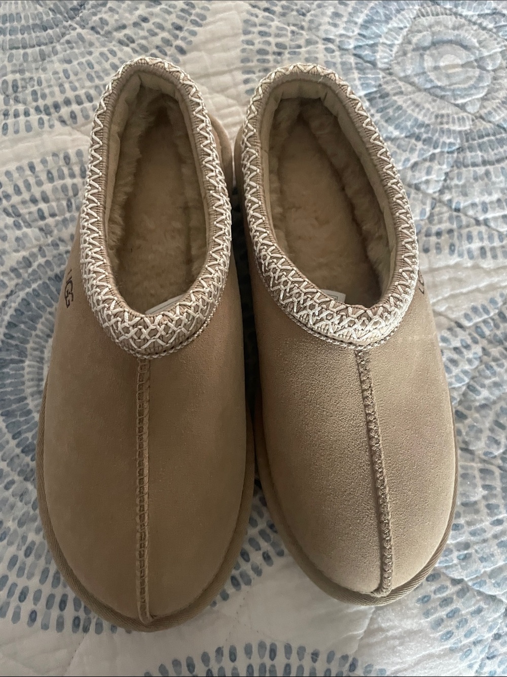 UGG Women's Slip-On Shearling Lined Slippers - Sand